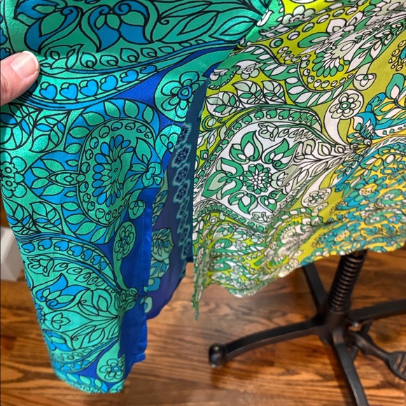 Johnny Was sz S Kahinu 100% silk patterned maxi dress - Picture 8 of 15